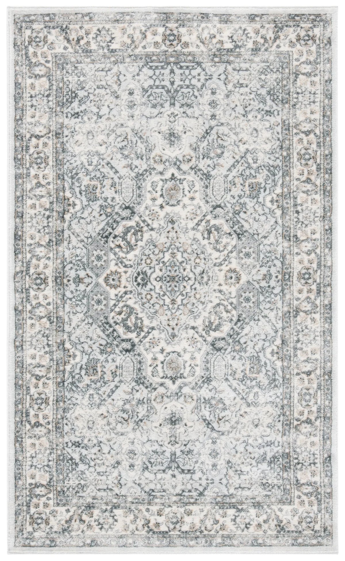 Safavieh Isabella 3'-0" x 5'-0" Rug in Dark Grey / Cream