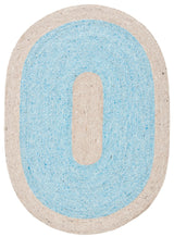 Safavieh Braided 5'-0" x 7'-0" Rug in Blue / Beige