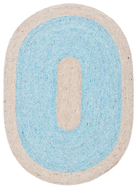 Safavieh Braided 5'-0" x 7'-0" Rug in Blue / Beige