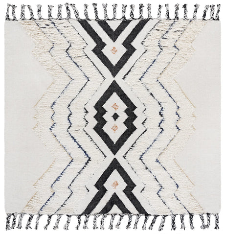 Safavieh Kenya 7'-0" x 7'-0" Rug in Ivory / Black Blue
