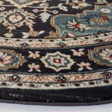 Safavieh Lyndhurst 5'-3" x 5'-3" Rug in Anthracite / Teal