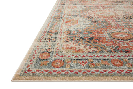 Loloi Jocelyn Joc-03 Mist/Multi Rugs - rug corner