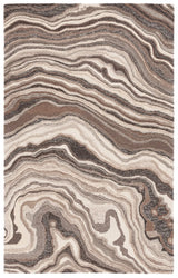 Safavieh Metro 4'-0" x 6'-0" Rug in Brown / Ivory