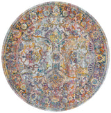 Safavieh Crystal 7'-0" x 7'-0" Rug in Light Blue / Orange