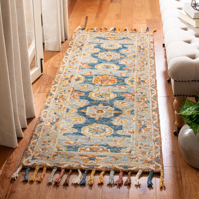Safavieh Aspen 2'-3" x 11'-0" Rug in Grey / Navy
