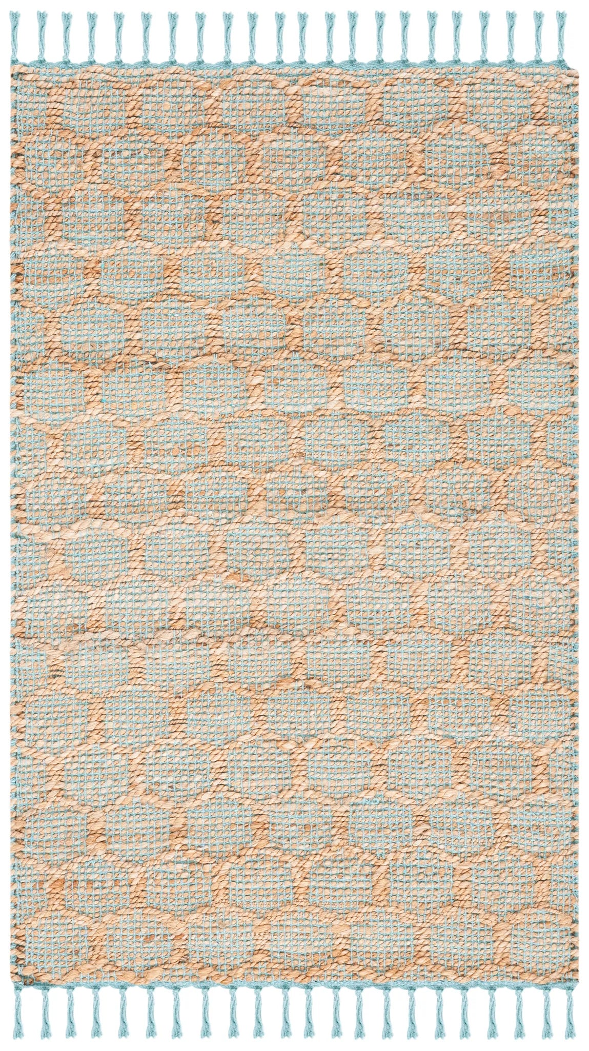 Safavieh Cape Cod 2'-3" x 3'-9" Rug in Light Blue / Natural