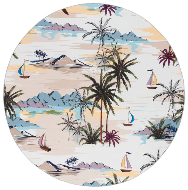 Safavieh Malibu 6'-0" x 6'-0" Rug in Ivory / Taupe