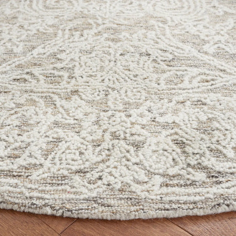 Safavieh Abstract 6'-0" x 6'-0" Rug in Ivory / Brown