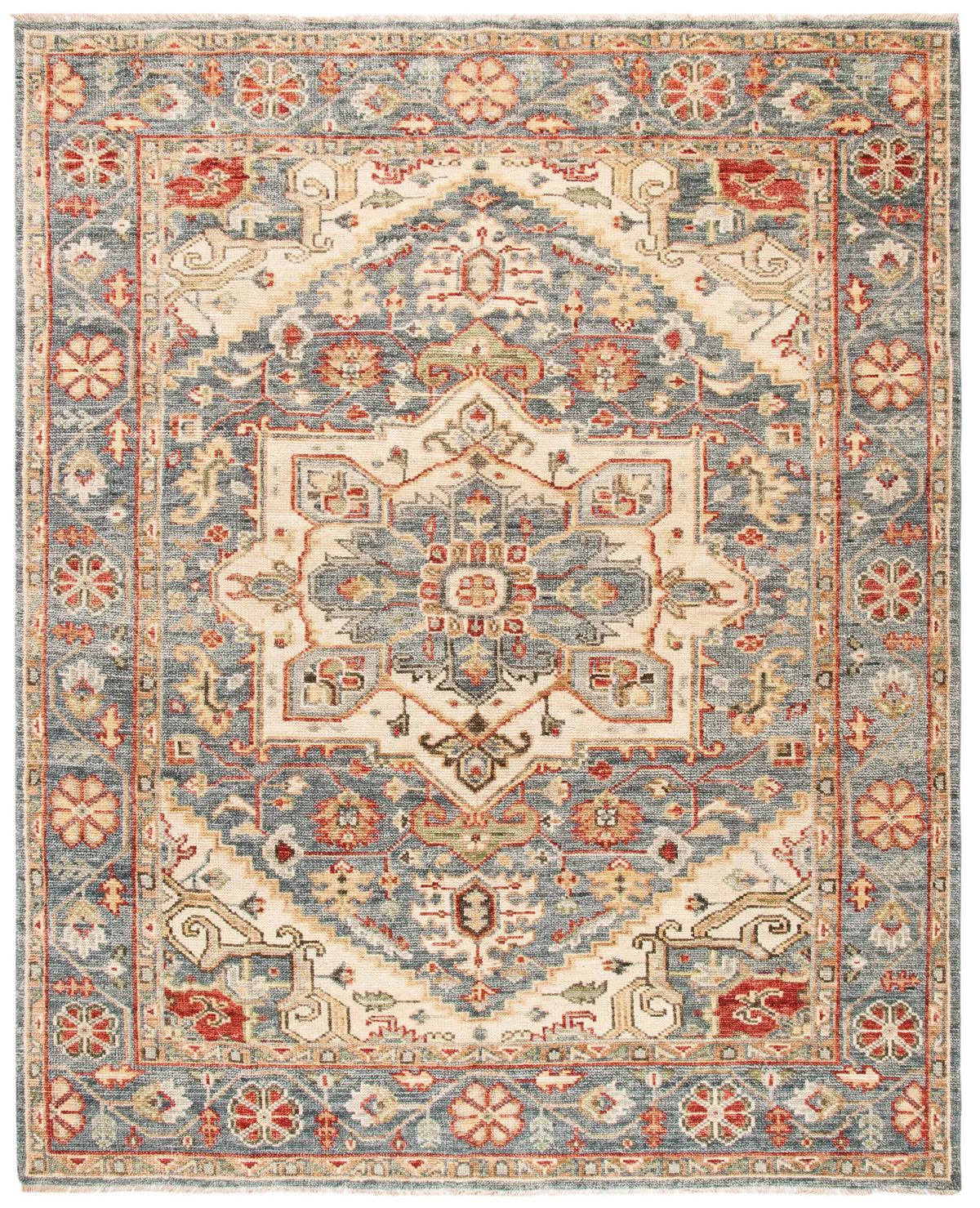 Safavieh Samarkand 10'-0" x 14'-0" Rug in Blue / Ivory