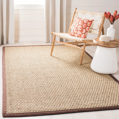 Safavieh Natural Fiber 5'-0" x 8'-0" Rug in Natural / Dark Brown