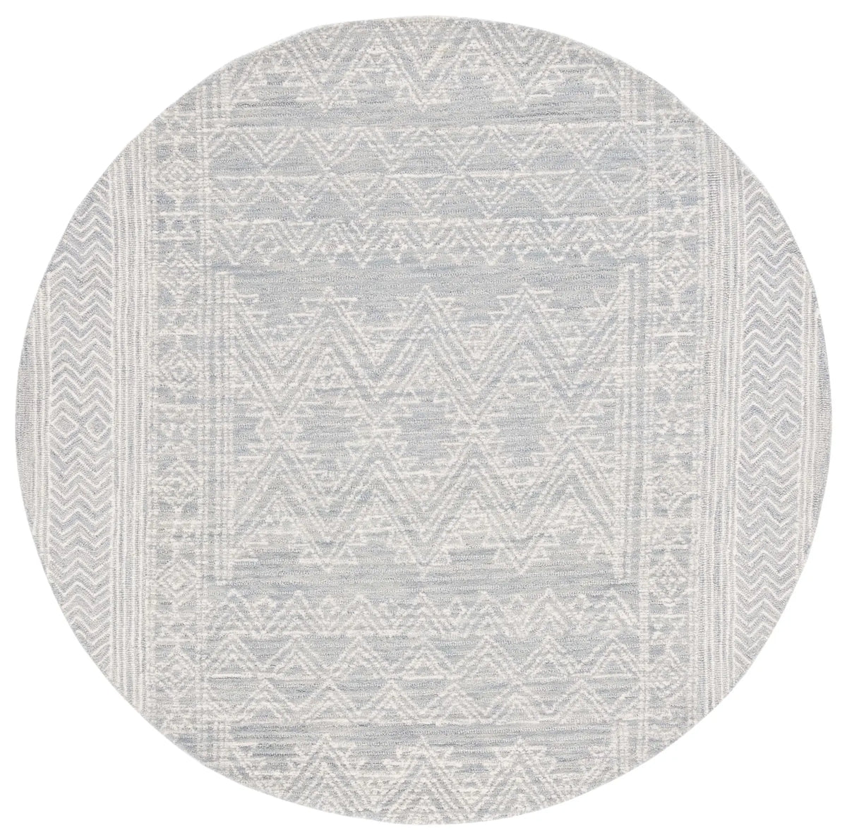 Safavieh Abstract 6'-0" x 6'-0" Rug in Light Blue / Ivory