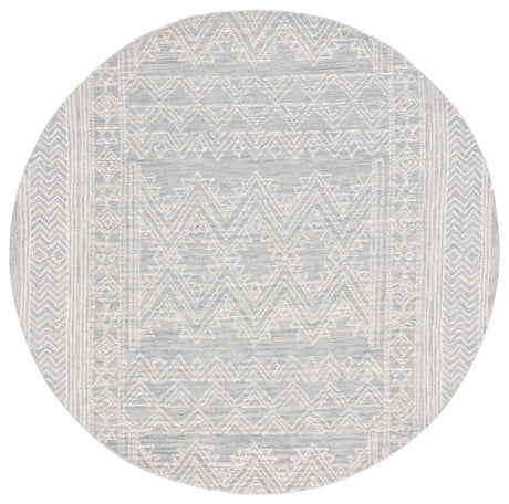 Safavieh Abstract 6'-0" x 6'-0" Rug in Light Blue / Ivory