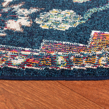 Safavieh Crystal 5'-0" x 5'-0" Rug in Navy / Fuchsia