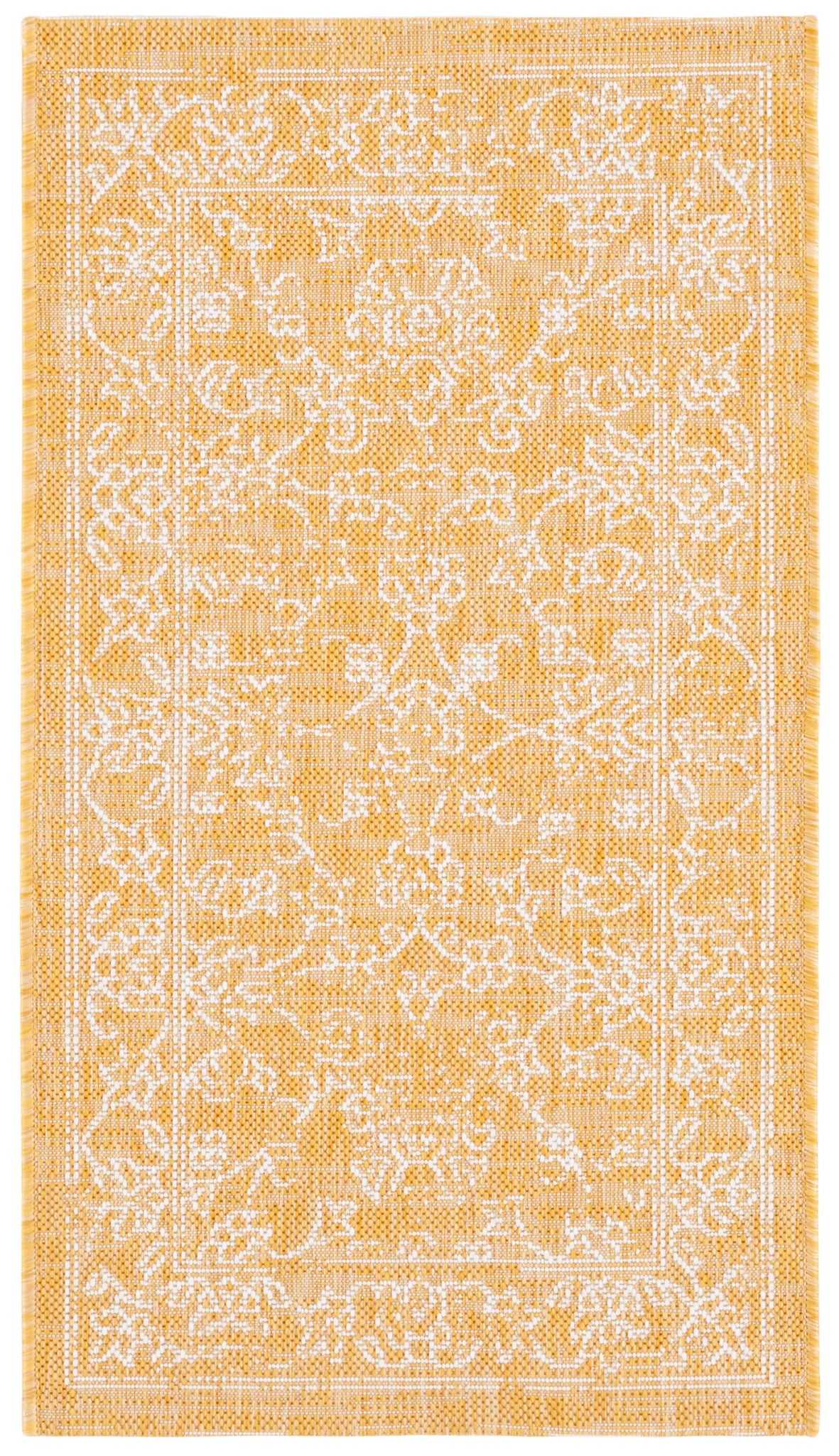 Safavieh Courtyard 2'-0" x 3'-7" Rug in Gold / Ivory