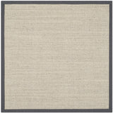 Safavieh Natural Fiber 4'-0" x 4'-0" Rug in Marble / Grey