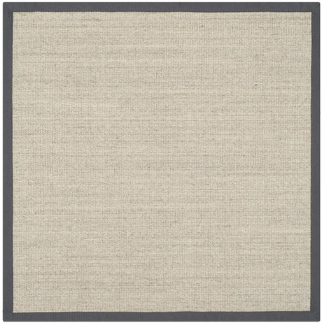 Safavieh Natural Fiber 4'-0" x 4'-0" Rug in Marble / Grey