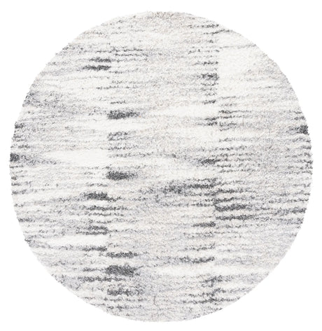 Safavieh Berber Shag 6'-7" x 6'-7" Rug in Grey / Ivory