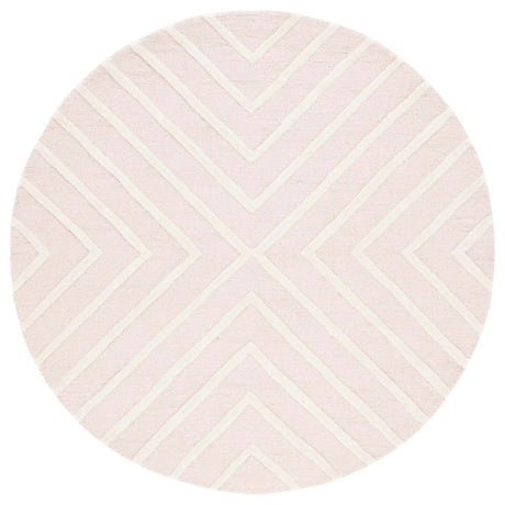 Safavieh Safavieh Kids 5'-0" x 5'-0" Rug in Pink / Ivory