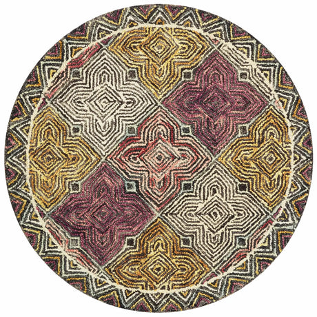 Loloi Spectrum Spe-03 Charcoal/Multi Rugs - round flat