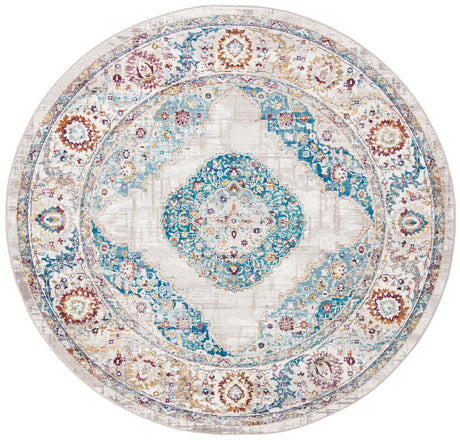Safavieh Aria 6'-5" x 6'-5" Rug in Blue / Ivory