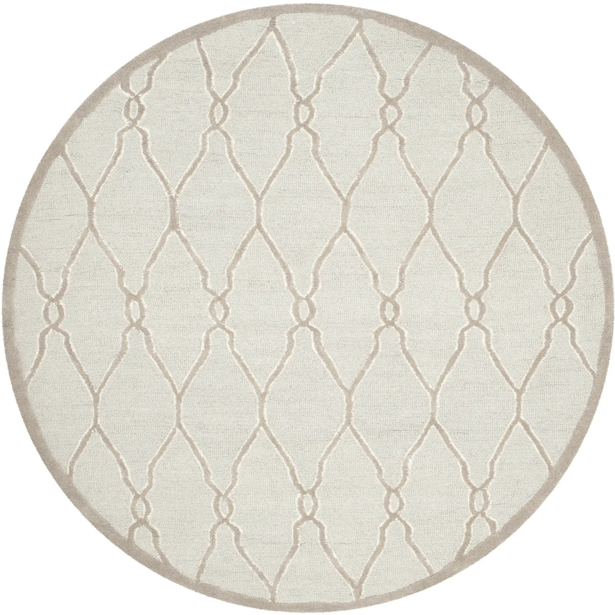 Safavieh Cambridge 6'-0" x 6'-0" Rug in Light Grey / Ivory