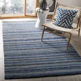 Safavieh Striped Kilim 5'-0" x 8'-0" Rug in Blue