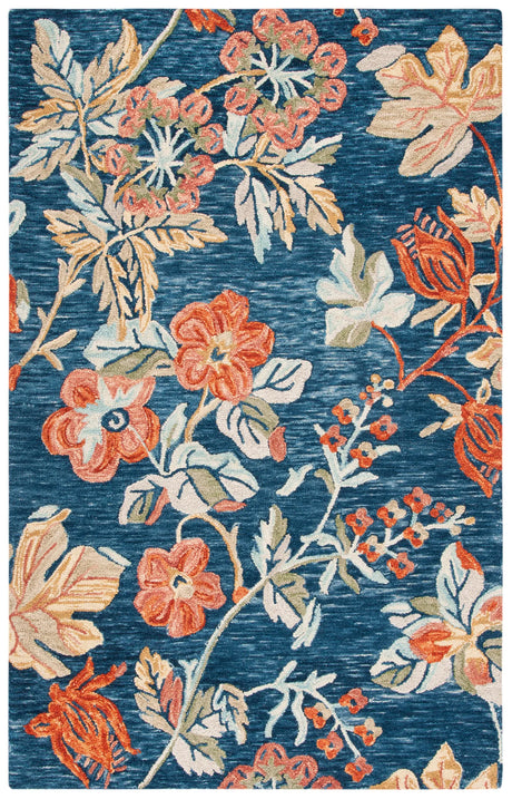 Safavieh Aspen 4'-0" x 6'-0" Rug in Blue / Orange