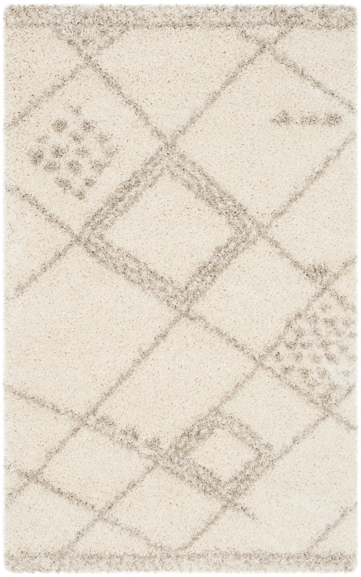 Safavieh Arizona Shag 3'-2" x 5'-0" Rug in Ivory / Grey
