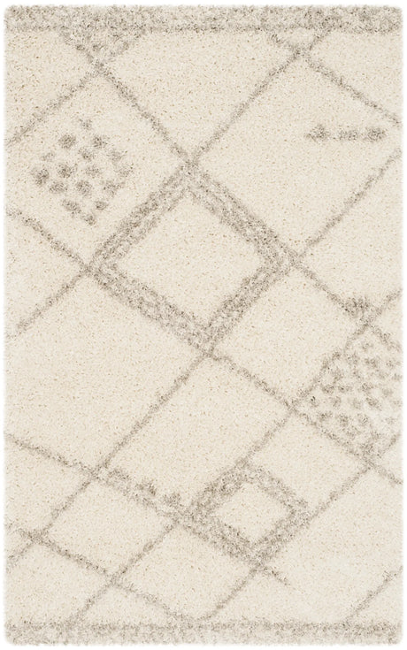 Safavieh Arizona Shag 3'-2" x 5'-0" Rug in Ivory / Grey