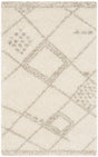 Safavieh Arizona Shag 3'-2" x 5'-0" Rug in Ivory / Grey