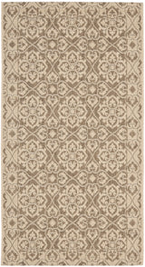 Safavieh Courtyard 2'-7" x 5'-0" Rug in Brown / Creme