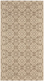 Safavieh Courtyard 2'-7" x 5'-0" Rug in Brown / Creme