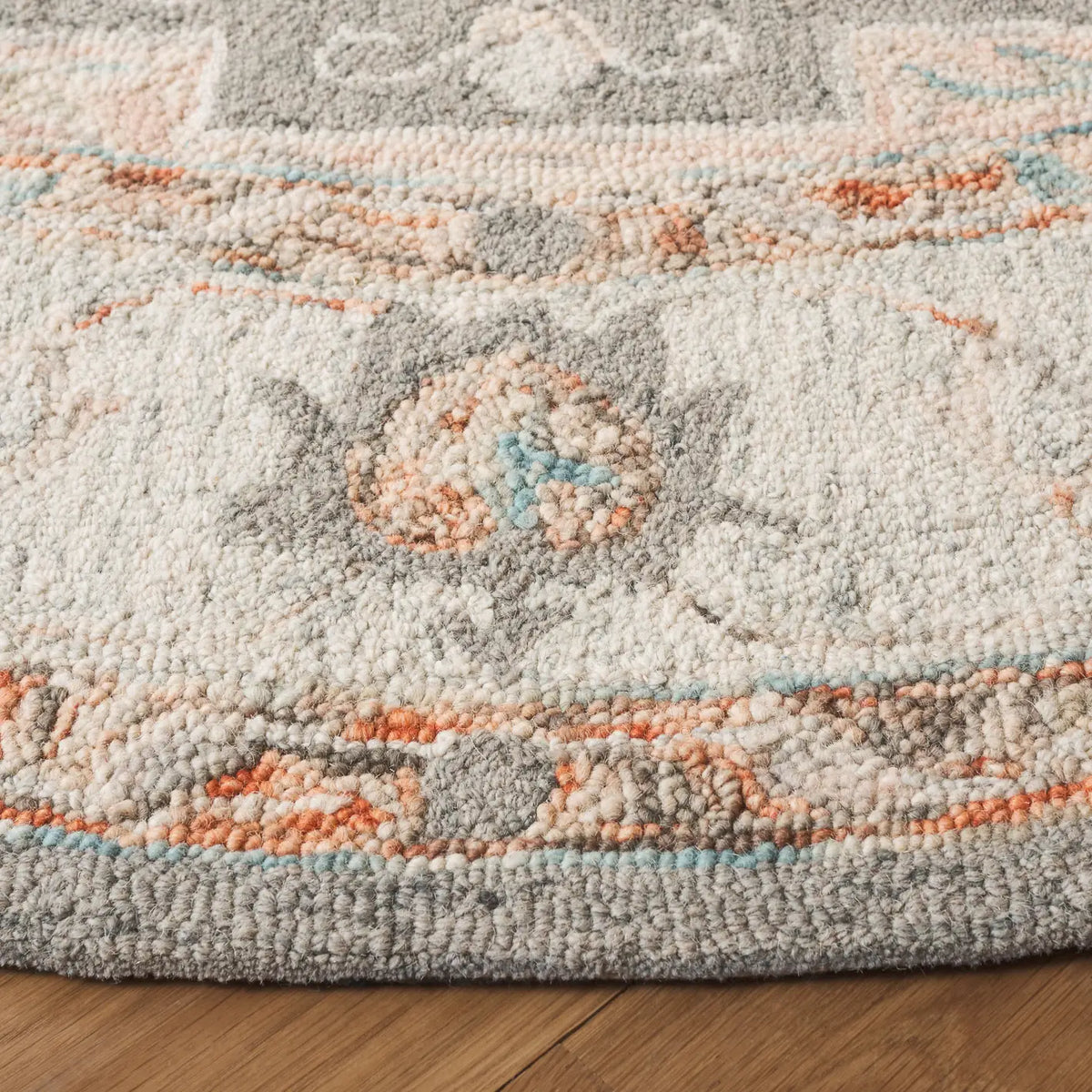 Safavieh Anatolia 6'-0" x 6'-0" Rug in Grey / Rust