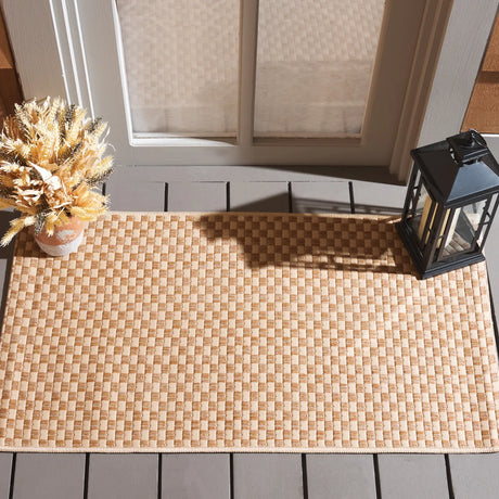 Safavieh Courtyard 2'-0" x 3'-7" Rug in Natural / Cream