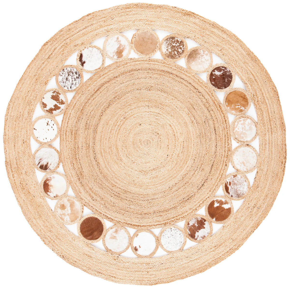 Safavieh Natural Fiber 5'-0" x 5'-0" Rug in Beige / Brown