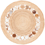 Safavieh Natural Fiber 5'-0" x 5'-0" Rug in Beige / Brown