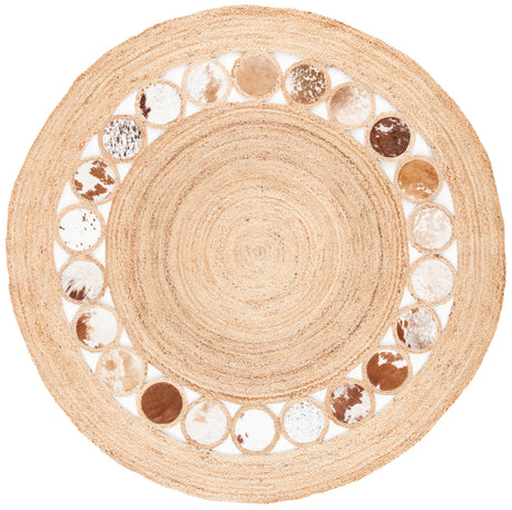 Safavieh Natural Fiber 5'-0" x 5'-0" Rug in Beige / Brown