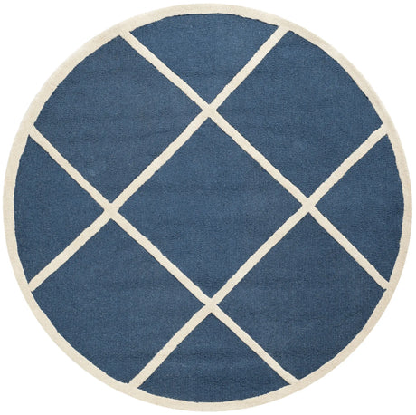 Safavieh Cambridge 6'-0" x 6'-0" Rug in Navy / Ivory