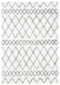 Safavieh Berber Shag 4'-0" x 6'-0" Rug in Ivory / Grey