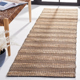 Safavieh Natural Fiber 2'-3" x 8'-0" Rug in Black / Natural