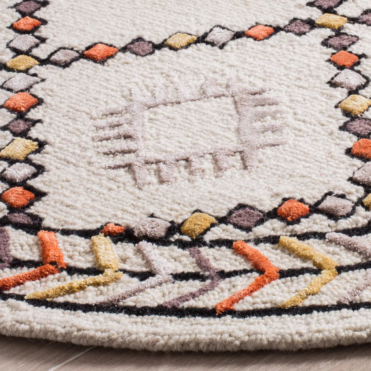 Safavieh Bellagio 5'-0" x 5'-0" Rug in Ivory / Multi
