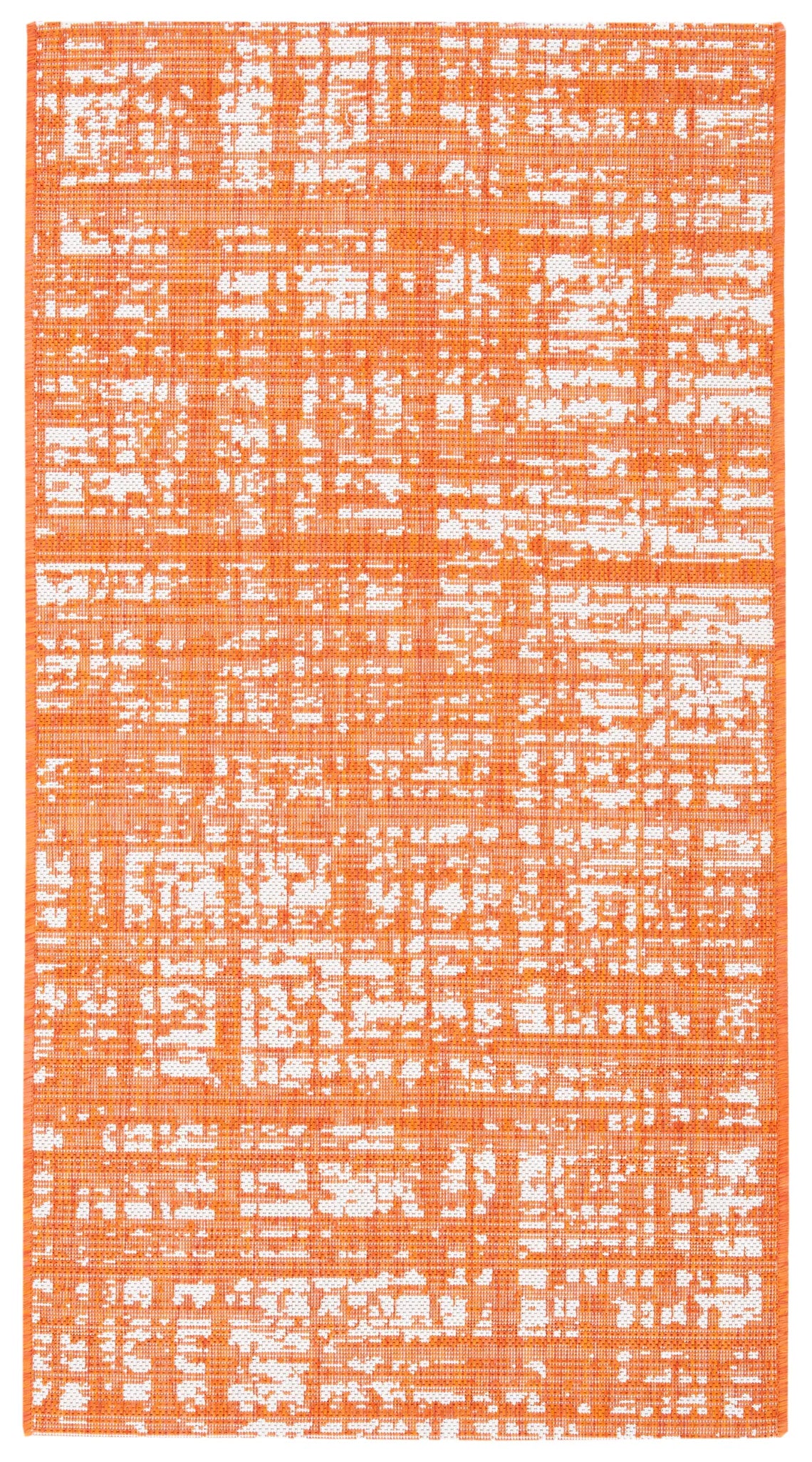 Safavieh Courtyard 2'-7" x 5'-0" Rug in Orange / Ivory