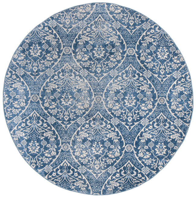 Safavieh Brentwood 5'-0" x 5'-0" Rug in Navy / Light Grey