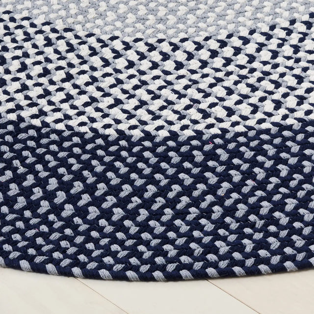 Safavieh Braided 800 5'-0" x 5'-0" Rug in Grey / Blue