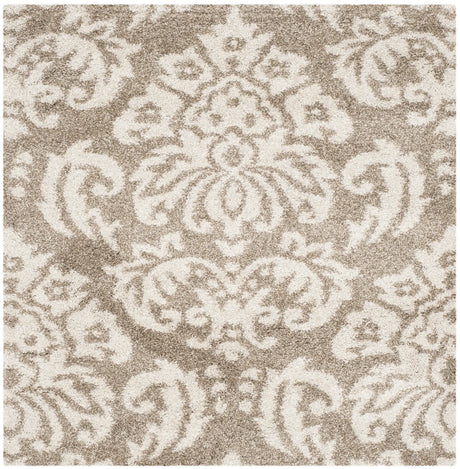 Safavieh Florida Shag 4'-0" x 4'-0" Rug in Beige / Cream