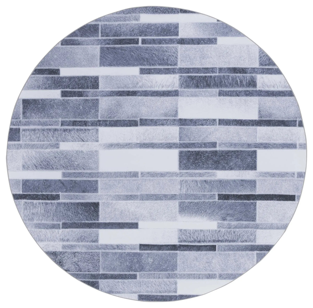 Safavieh Faux Hide 6'-0" x 6'-0" Rug in Grey / Ivory