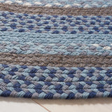Safavieh Braided 5'-0" x 5'-0" Rug in Blue / Grey