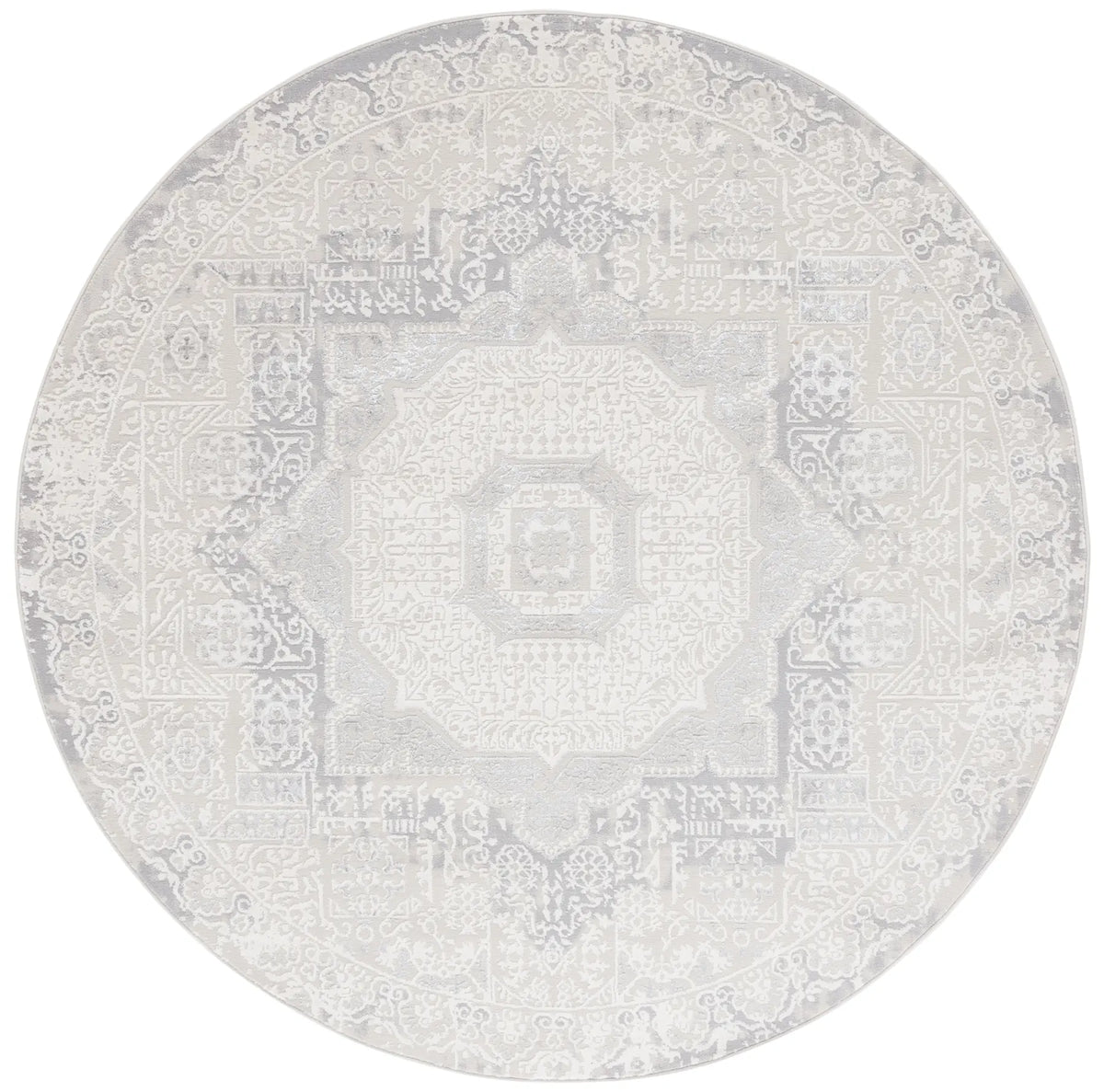 Safavieh Hanna 6'-7" x 6'-7" Rug in Ivory / Light Grey
