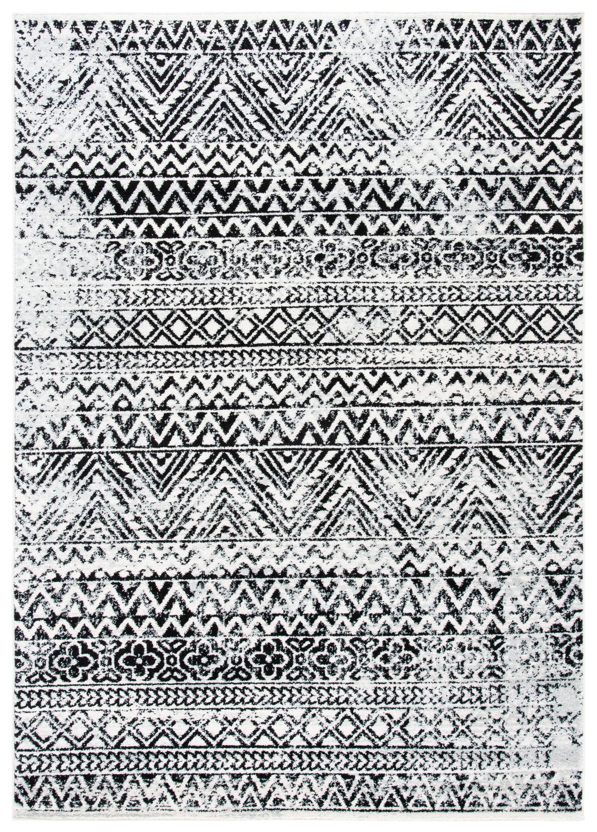 Safavieh Mercer 4'-0" x 6'-0" Rug in Ivory / Charcoal