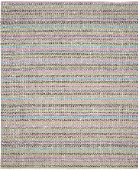 Safavieh Striped Kilim 8'-0" x 10'-0" Rug in Light Grey / Multi